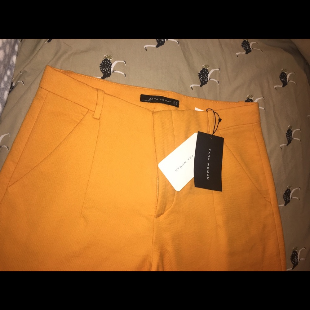 Orange dress Pants from Zara